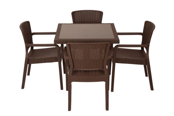 Antrasit Dış Mekan Bahçe Cafe Masası