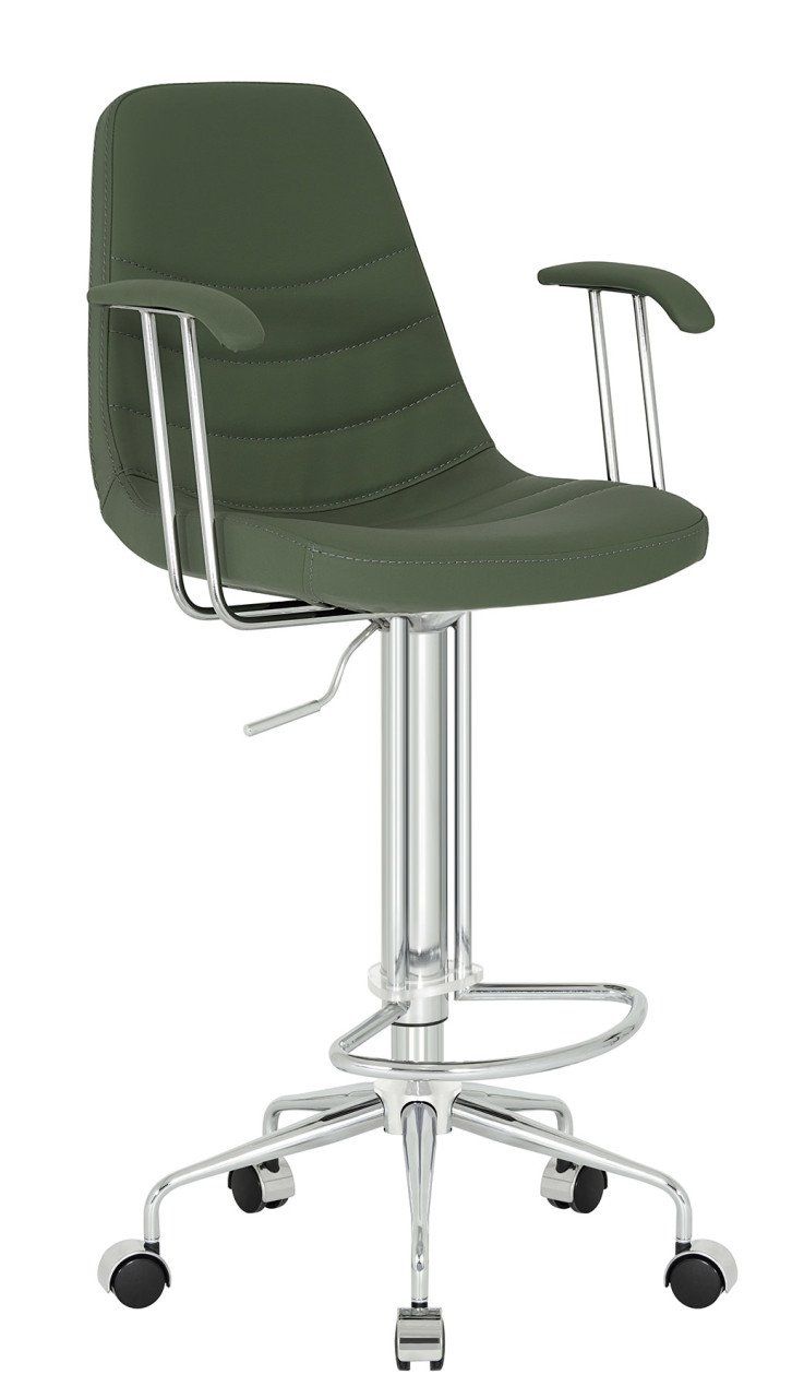 Rose Tekerlekli Kollu Yüksek Bar Sandalyesi: Konforlu ve Çok Yönlü Kullanım İçin İdeal