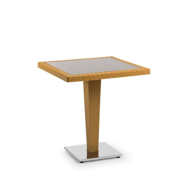 Siyah Cafe Bahçe Masa 70x70.cm