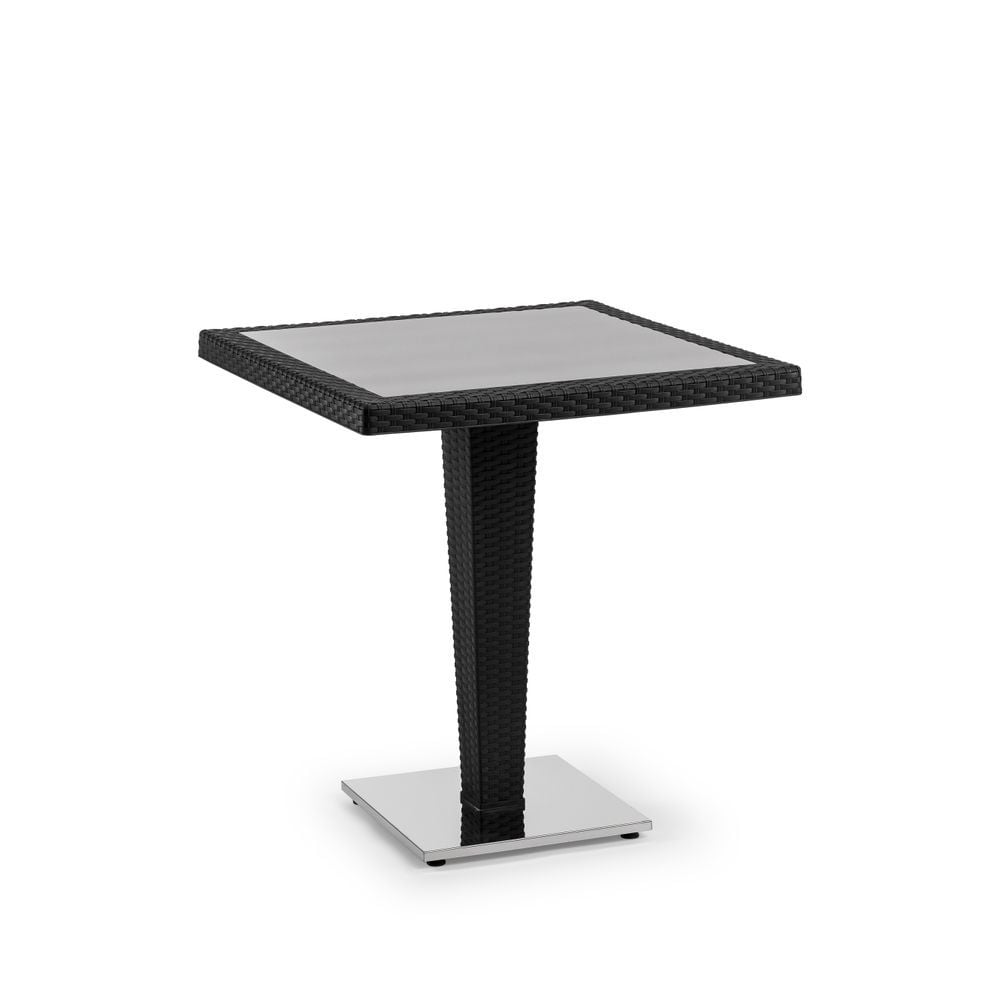 Siyah Cafe Bahçe Masa 70x70.cm