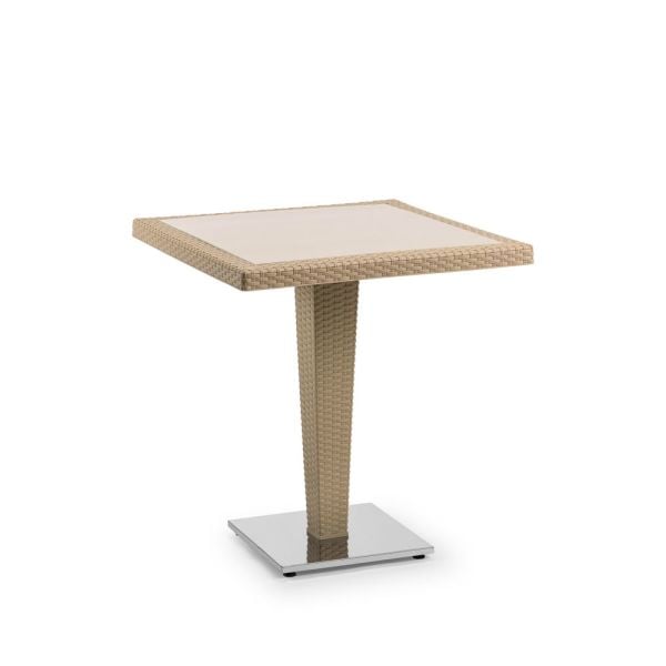 Siyah Cafe Bahçe Masa 70x70.cm