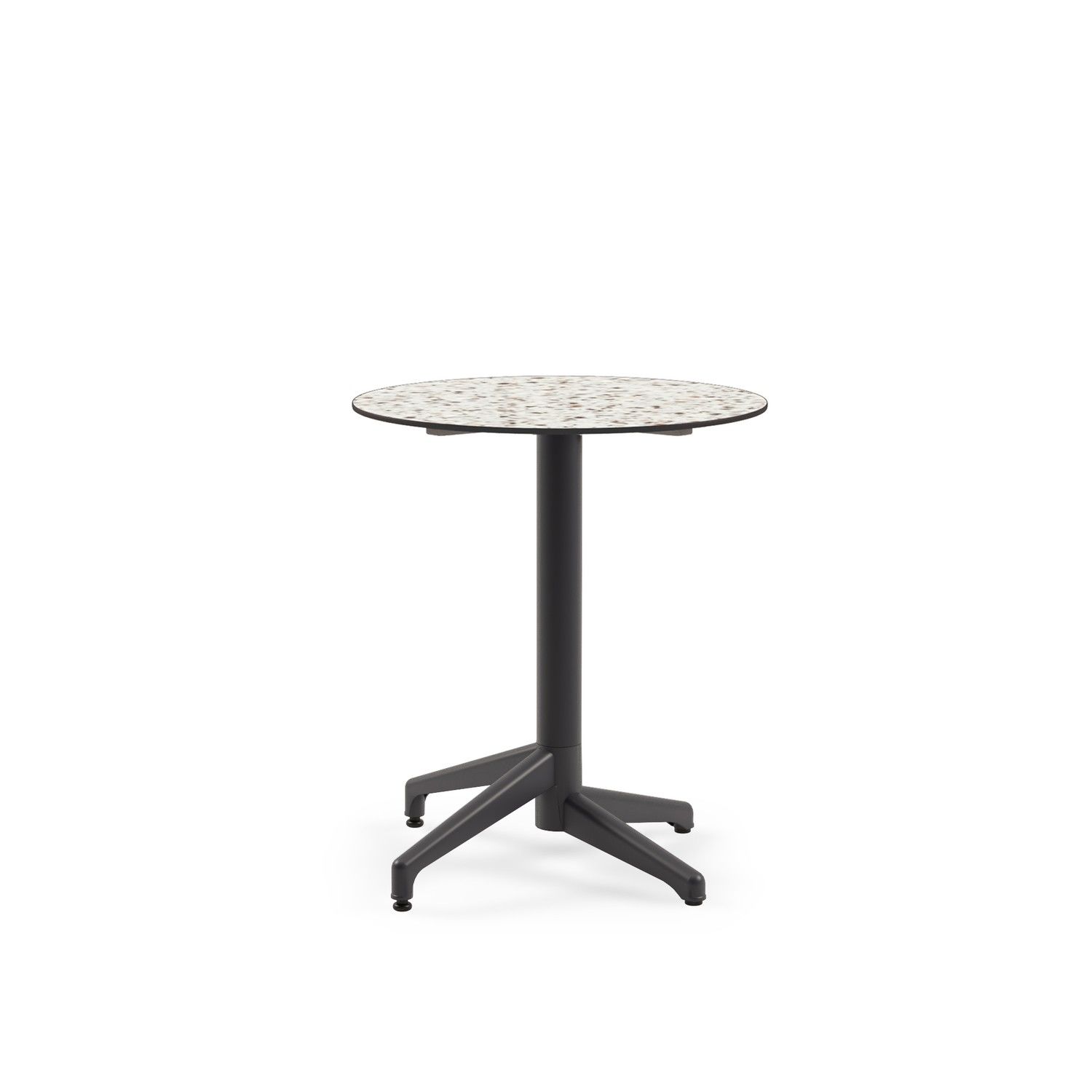 Compact Yuvarlak Bahçe Masası - 70 cm | Paslanmaz Dış Mekan, Otel, Cafe, Restoran Masası