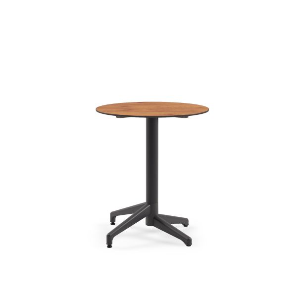 Compact Novecento Yuvarlak Mutfak ve Bahçe Masası | 70 cm Çap | Paslanmaz, TSE Belgeli, Yerli Üretim
