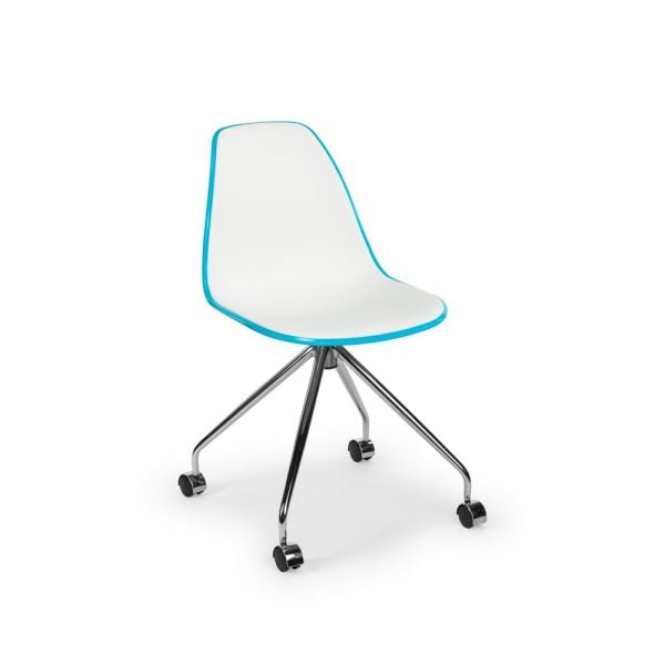 Biga Turuncu Beyaz Tekerlekli Ofis Sandalye