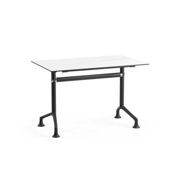 Beyaz Mermer Compact Katlanır Ofis Çalışma Masası 77x120