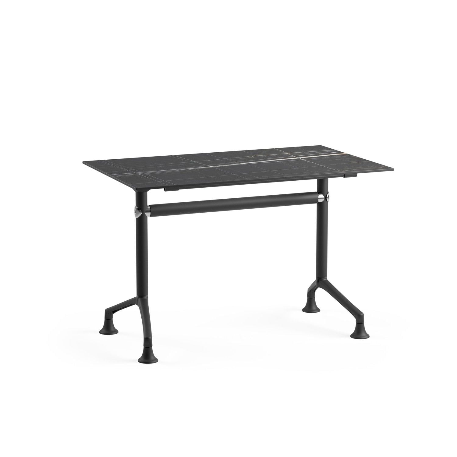 Siyah Mermer Compact Katlanır Ofis Çalışma Masası