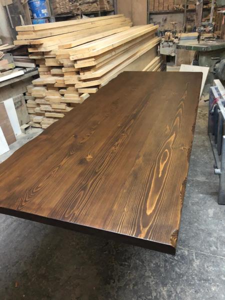 Kütük Masa Üstü Tablası Ceviz Rengi 240x100.cm