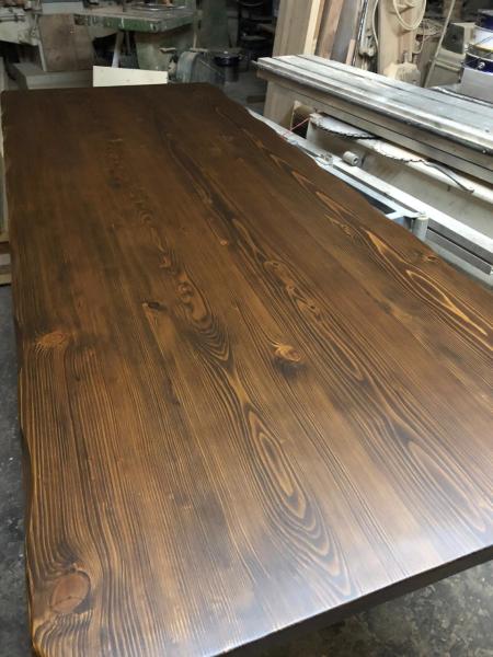 Kütük Masa Üstü Tablası Ceviz Rengi 240x100.cm