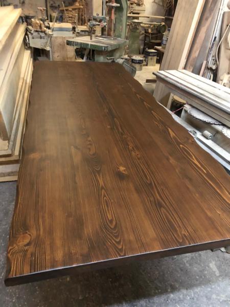 Kütük Masa Üstü Tablası Ceviz Rengi 240x100.cm