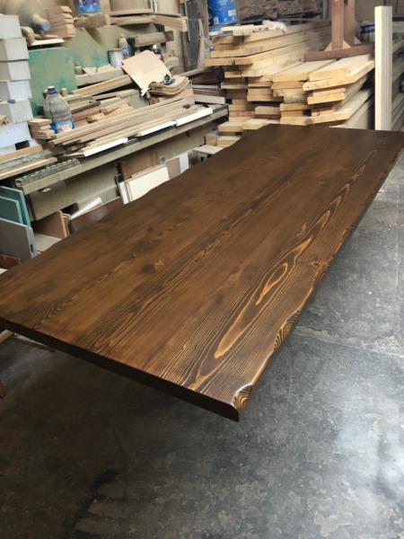 Kütük Masa Üstü Tablası Ceviz Rengi 260x100.cm