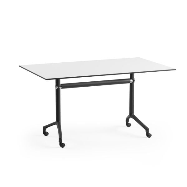 Beyaz Compact Çok Amaçlı Tekerlekli Katlanır Masa