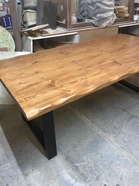 Kütük Yemek Oadası Masası Açık Ceviz 180x90.cm