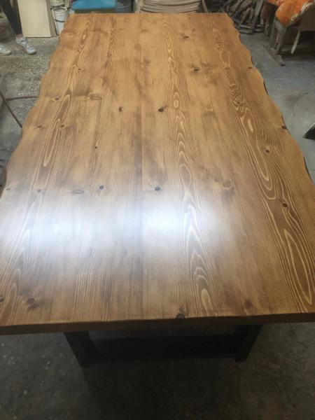 Kütük Yemek Oadası Masası Açık Ceviz 180x90.cm