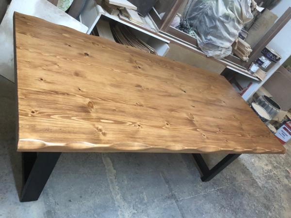 Kütük Salon Masası Açık Ceviz 200x100.cm