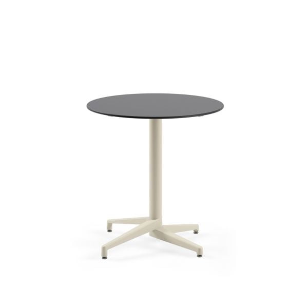Compact Antrasit Gri Yuvarlak Bahçe ve Restaurant Masası - Paslanmaz, Çizilmeye Dayanıklı, 77 cm Çap