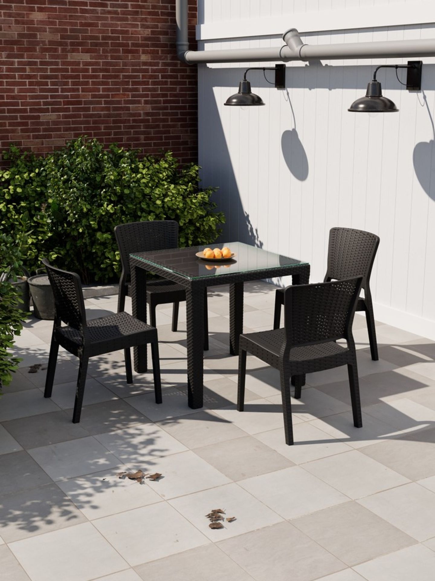 Venge 4 Kişilik Bahçe Masa Sandalye Takımı 80x80