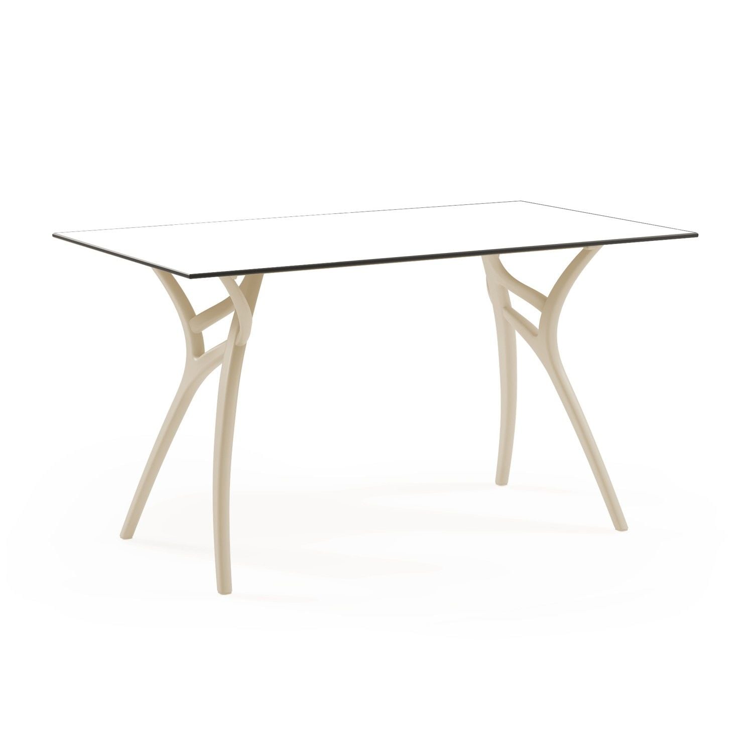 Beyaz Compact İç Ve Dış Mekan Masası 77x120