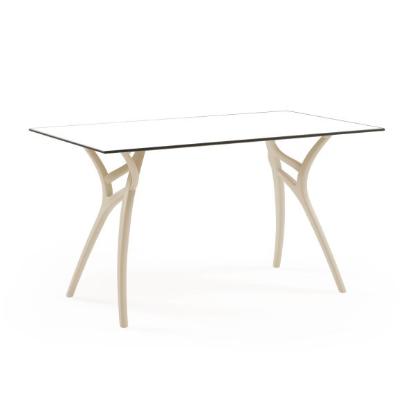 Beyaz Compact İç Ve Dış Mekan Masası 77x120