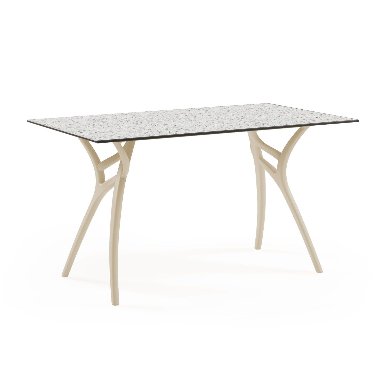 Terrazzo Desenli Mutfak Masası 77x120 Compact Laminat