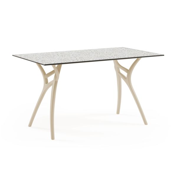 Terrazzo Desenli Mutfak Masası 77x120 Compact Laminat