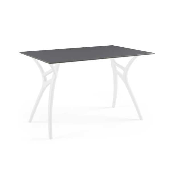 Antrasit Compact Laminat Bahçe Masası 77x120 cm