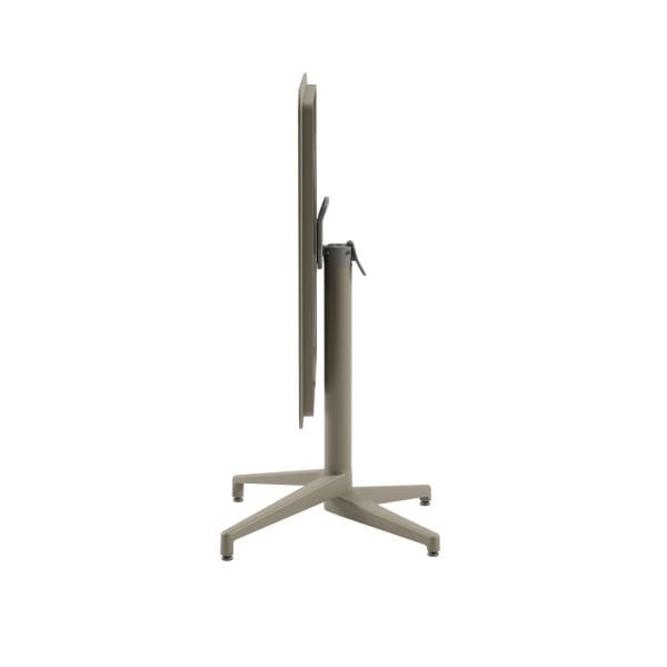 Vizon Dış Mekan Bahçe Masa Sandalye Takımı 4 Kişilik Katlanır 80x80 cm – Paslanmaz, Otel & Restoran İçin Dayanıklı Set