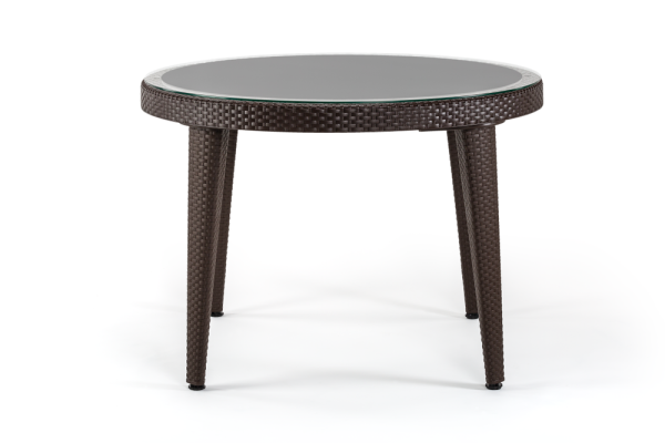 Venge Rattan Bahçe Masa Sandalye Seti 4 Kişilik 110 cm