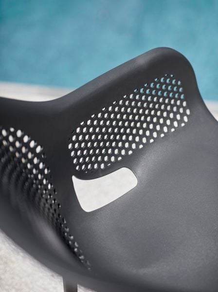 Antrasit Gri Dış Mekan Bahçe Cafe Sandalyesi Plastik