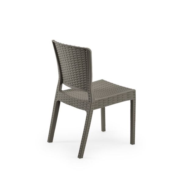 Vizon Rattan Bahçe Masa Sandalye Seti 4 Kişilik 110 cm