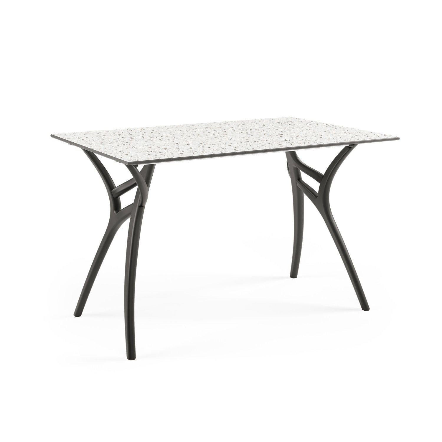 Terrazzo Compact Laminat Dış Mekan Masası 77x120 cm