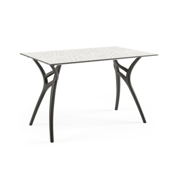 Terrazzo Compact Laminat Dış Mekan Masası 77x120 cm