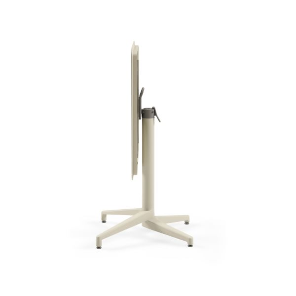 Bej Dış Mekan Bahçe Masa Sandalye Takımı 4 Kişilik 80x80 cm