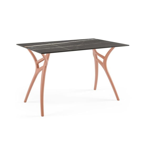 Siyah Mermer Compact Masa errakota Ayak 77x120 cm