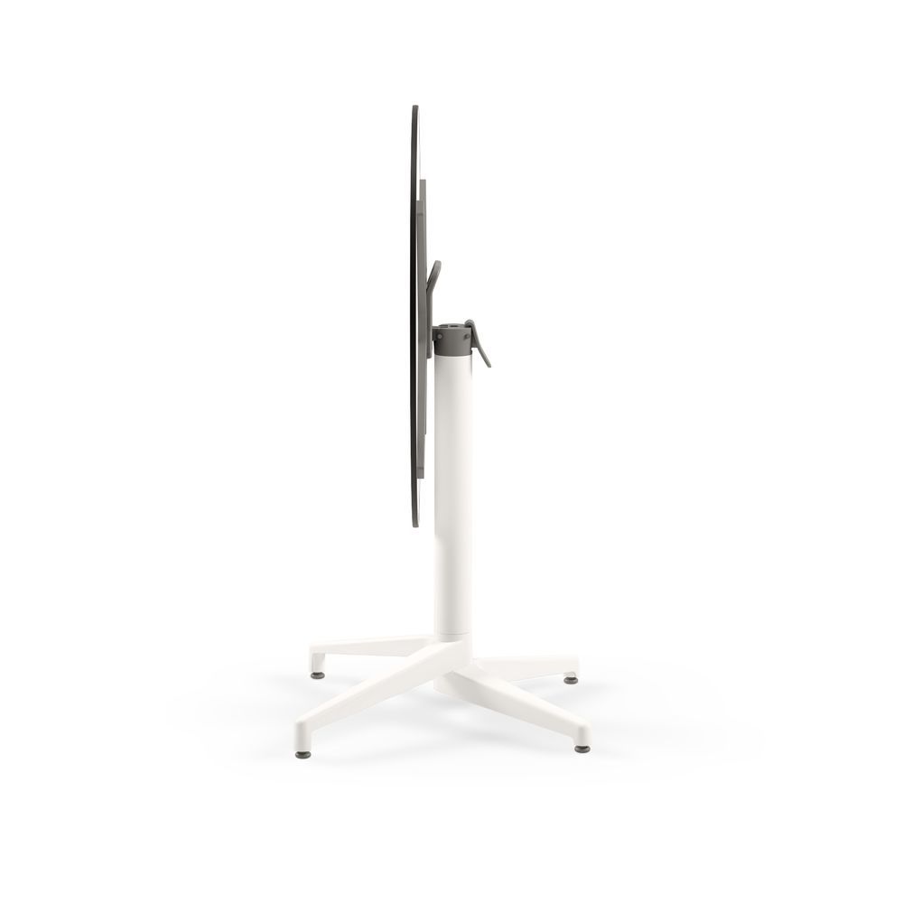 Compact Katlanır Cafe Masası 60 cm– Siyah Mermer Desenli, Paslanmaz, İç ve Dış Mekan (Bahçe, Balkon, Restoran, Kafe, Otel) Kullanımına Uygun