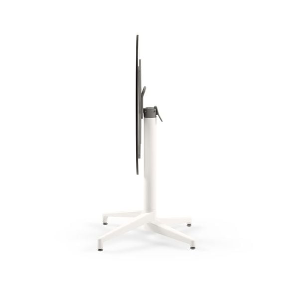 Compact Katlanır Cafe Masası 60 cm– Siyah Mermer Desenli, Paslanmaz, İç ve Dış Mekan (Bahçe, Balkon, Restoran, Kafe, Otel) Kullanımına Uygun