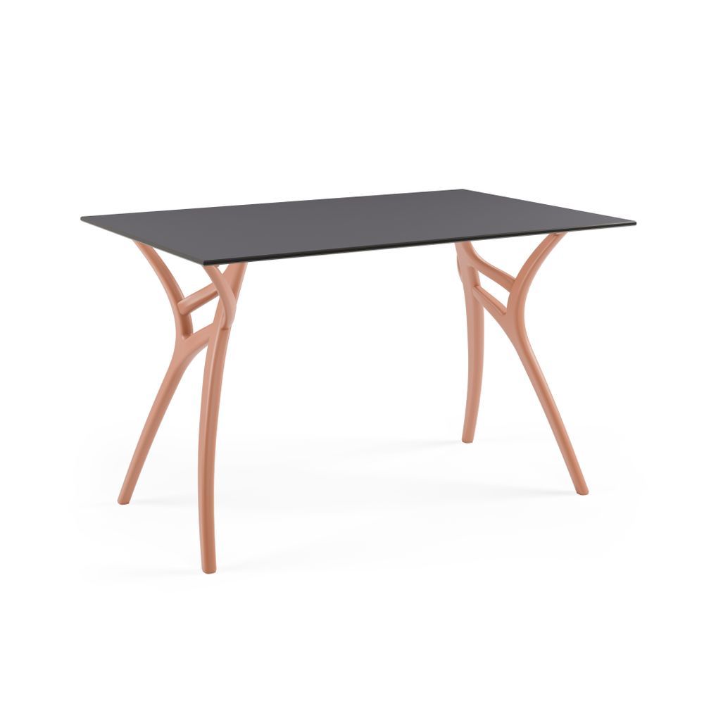 Antrasit Compact Mutfak Masası Terrakota Ayak 77x120