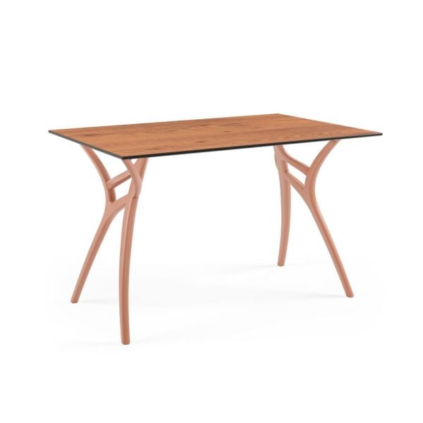 Novecento Ahşap Compact Masa Terrakota Ayak 77x120