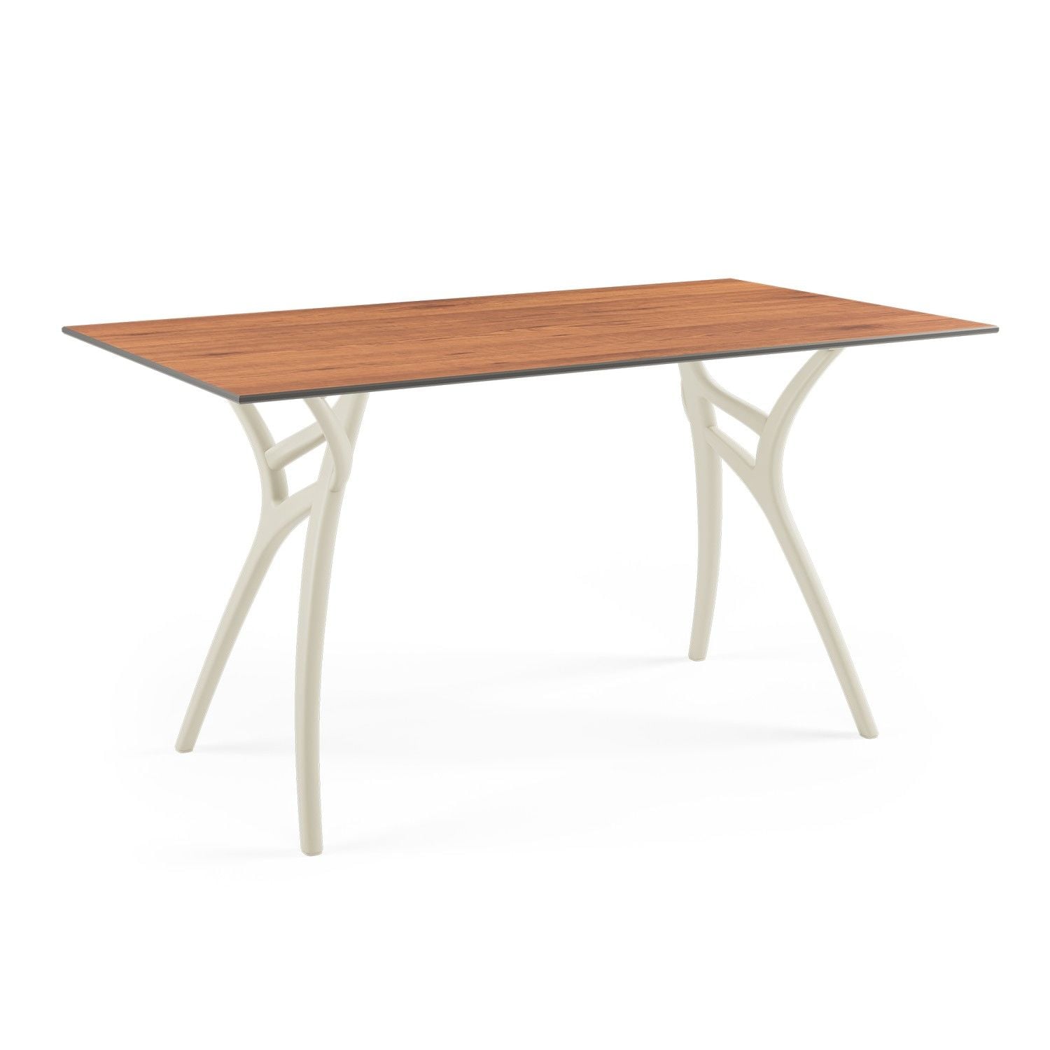 Novecento Ahşap Compact Masa Bej Ayak 80x140 cm