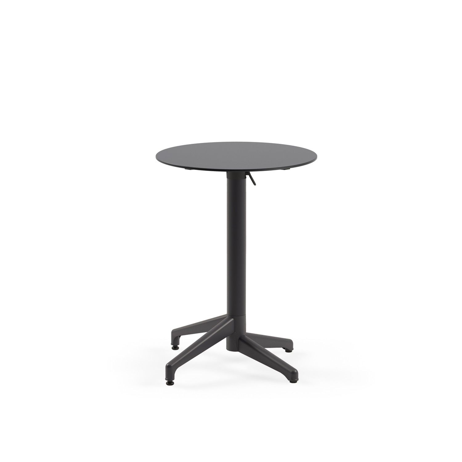Compact Antrasit Katlanabilir Mutfak ve Bahçe Masası | Yuvarlak 60 cm | Paslanmaz, Dayanıklı, Şık Tasarım | İç ve Dış Mekan Kullanımı