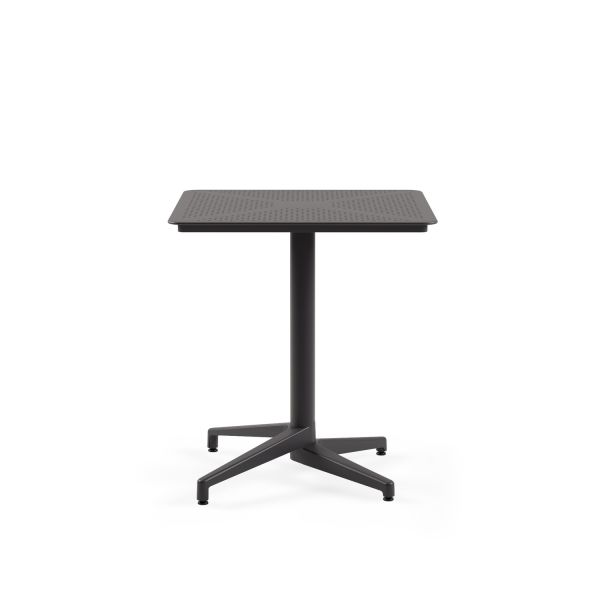 Antrasit 2 Kişilik Plastik Bahçe Masa Sandalye Takımı 70x70