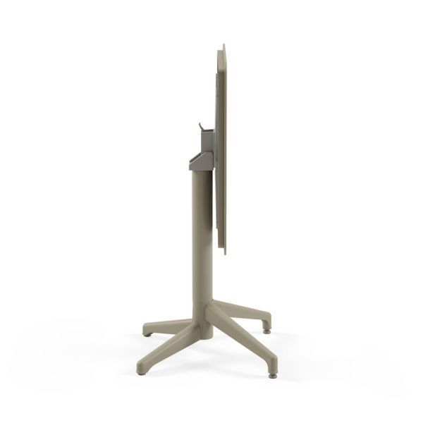 Vizon Renk 2 Kişilik Katlanabilir Dış Mekan Bahçe Masa Sandalye Takımı 70x70 cm | Otel, Restaurant, Cafe, Balkon, Teras İçin Dayanıklı Set