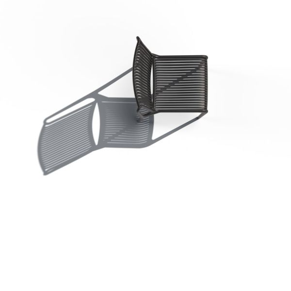 Siyah Renk 2 Kişilik Dış Mekan Bahçe Masa Sandalye Takımı 70x70 cm Sabit Masa Seti | Otel, Restoran, Cafe, Balkon, Teras İçin Dayanıklı Paslanmaz Bahçe Mobilyası