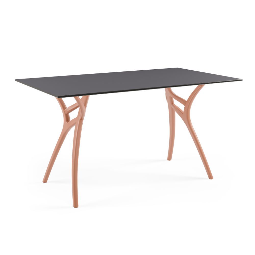 Terrakota Renk Ayak Antrasit Compact Dış Mekan Masası