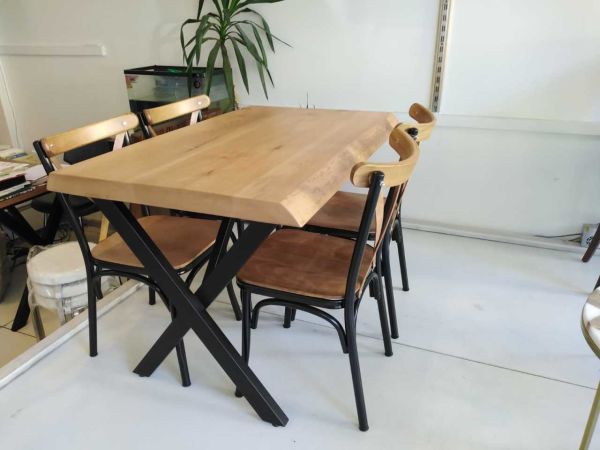 Kütük Masa ve Tonet Sandalye Takımı Mutfak Salon Cafe Restoran ve Otel İçin