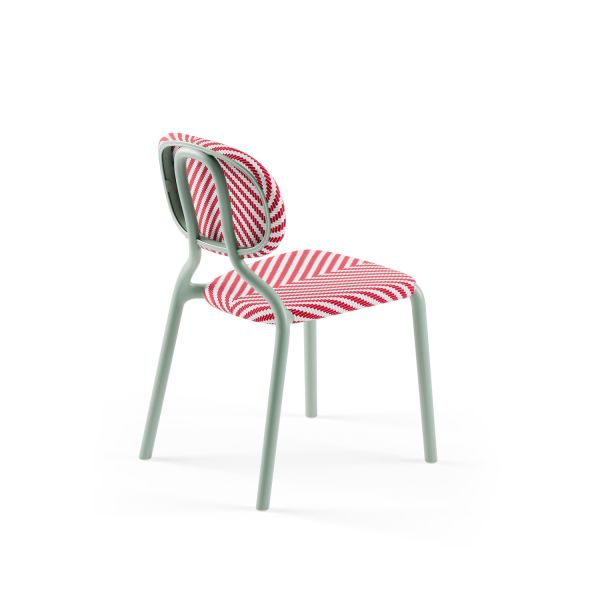 Bahçe Sandalyesi Desenli Fileli Dış Mekan Nil Yeşili