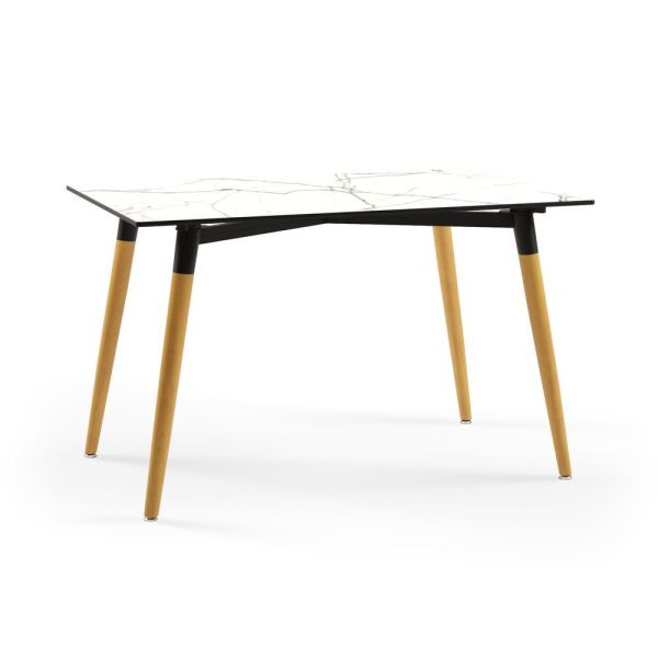 Isıya Ve Çizilmeye Karşı Çok Dayanıklı Örtü Sermeden Kullanılır Beyaz Compact Mermer Gri Masa Sandalye Takımı 80x140.cm