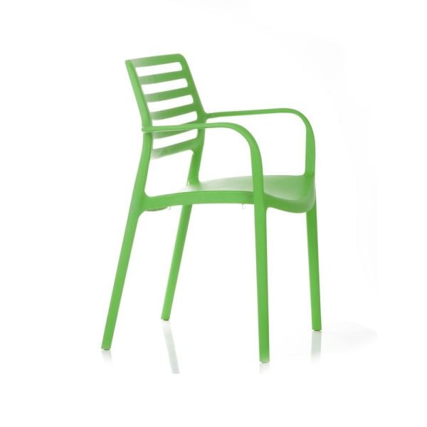 Bella yeşil kollu bahçe sandalyesi