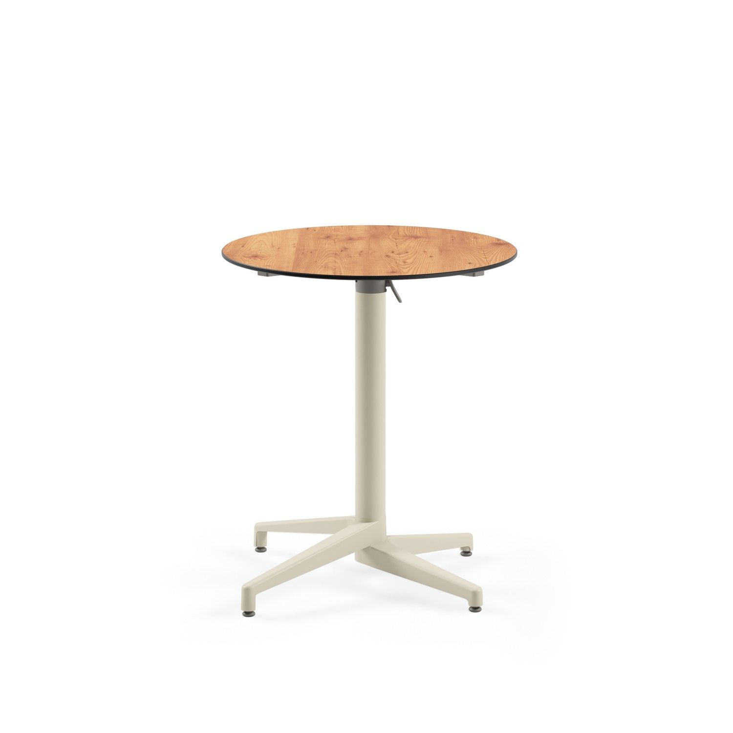 Dayanıklı Compact Novecento Katlanır Masa - 70 cm Yuvarlak, Paslanmaz, Dış Mekan Bahçe ve Cafe Masası