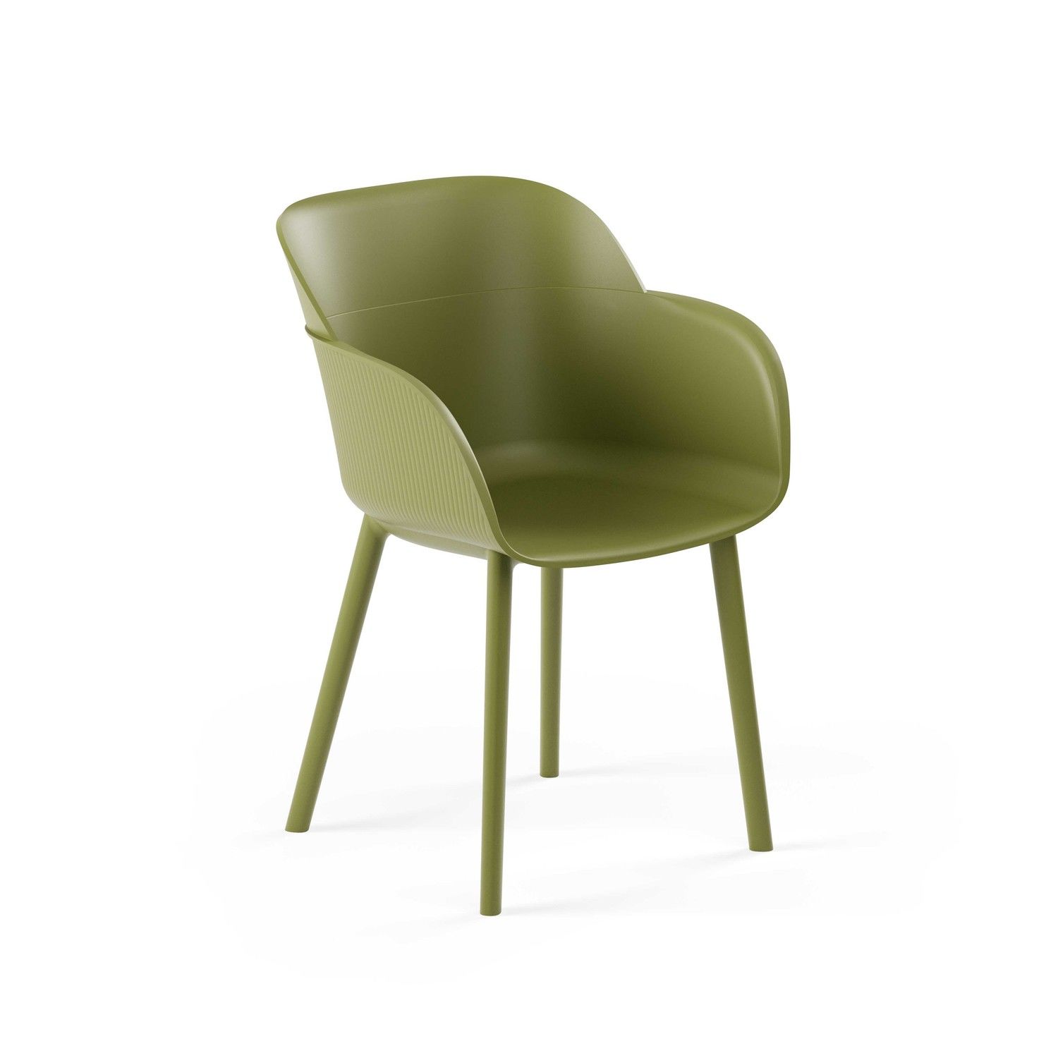 Haki Yeşil Bahçe Sandalyesi Mutfak Cafe Restaurant Otel İç Ve Dış Mekan Sandalyesi