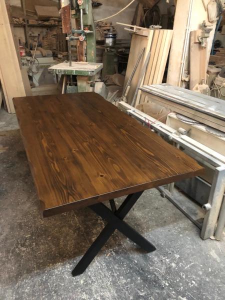 Kütük Ağaç Yemek Odası Salon Kütük Masa 150x80.cm